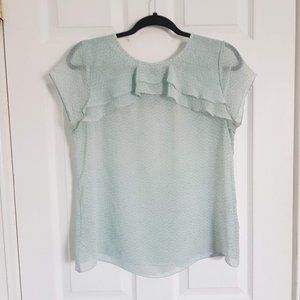 Loft light blue womens blouse